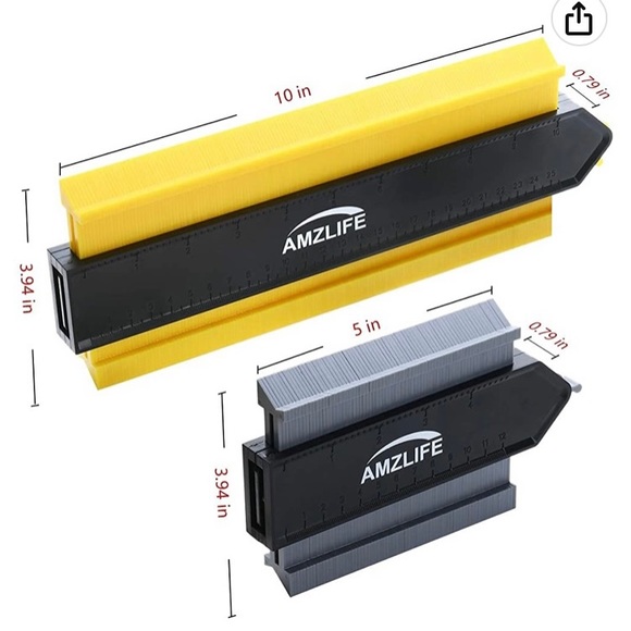 Contour Gauge with a Lock, woodworking shape duplicator tool, 5 inch and 10 inch - Picture 4 of 7